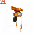 electric chain hoist with trolley traveling on one beam